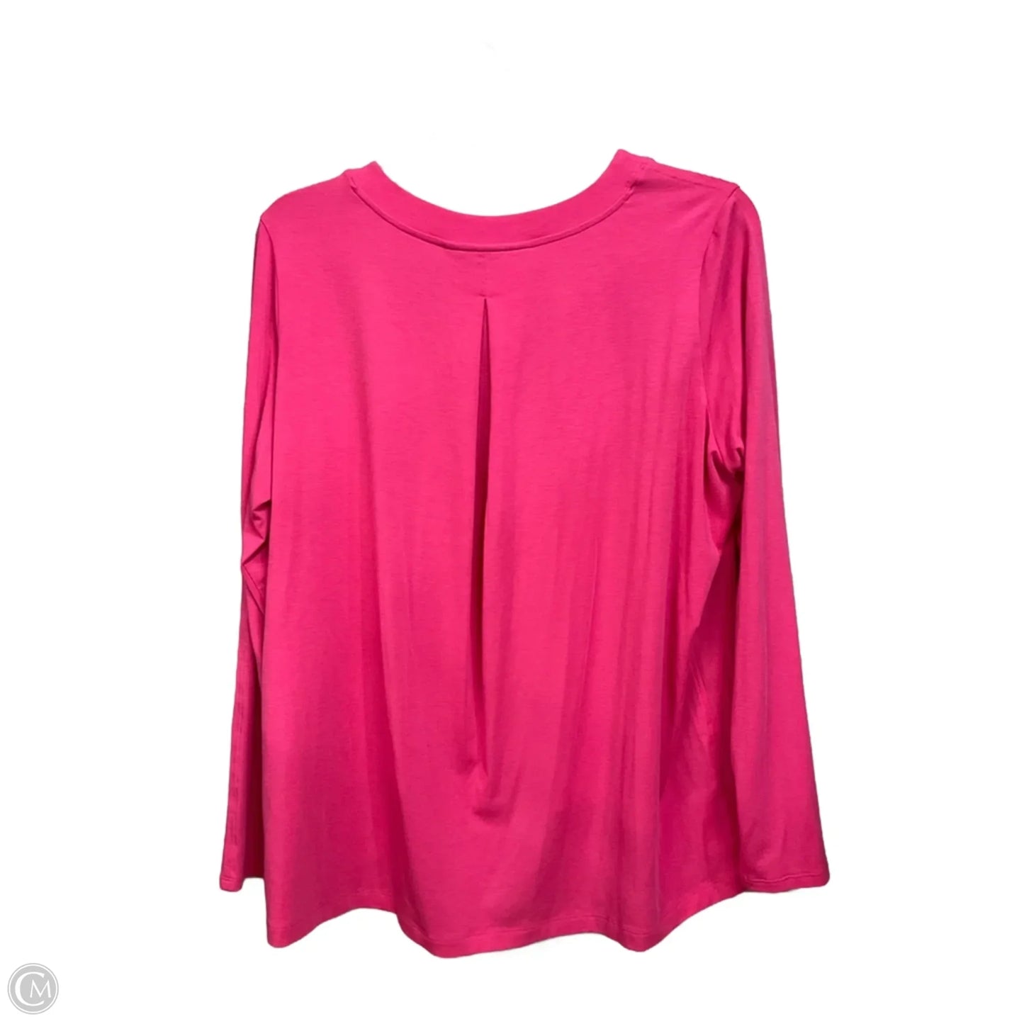 Athletic Top Long Sleeve Collar By Athleta In Pink, Size: S
