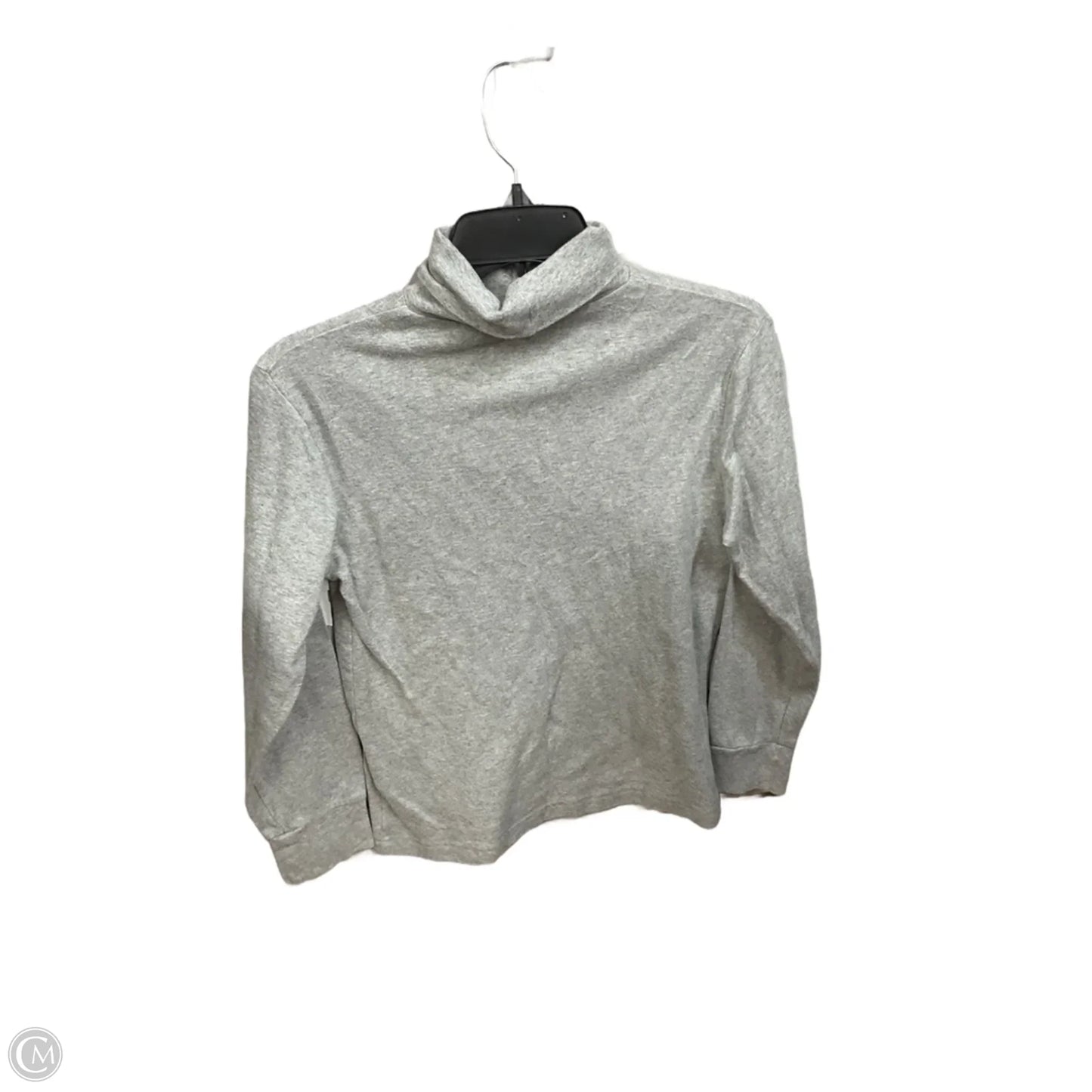 Top Long Sleeve Basic By Cherokee In Grey, Size: L