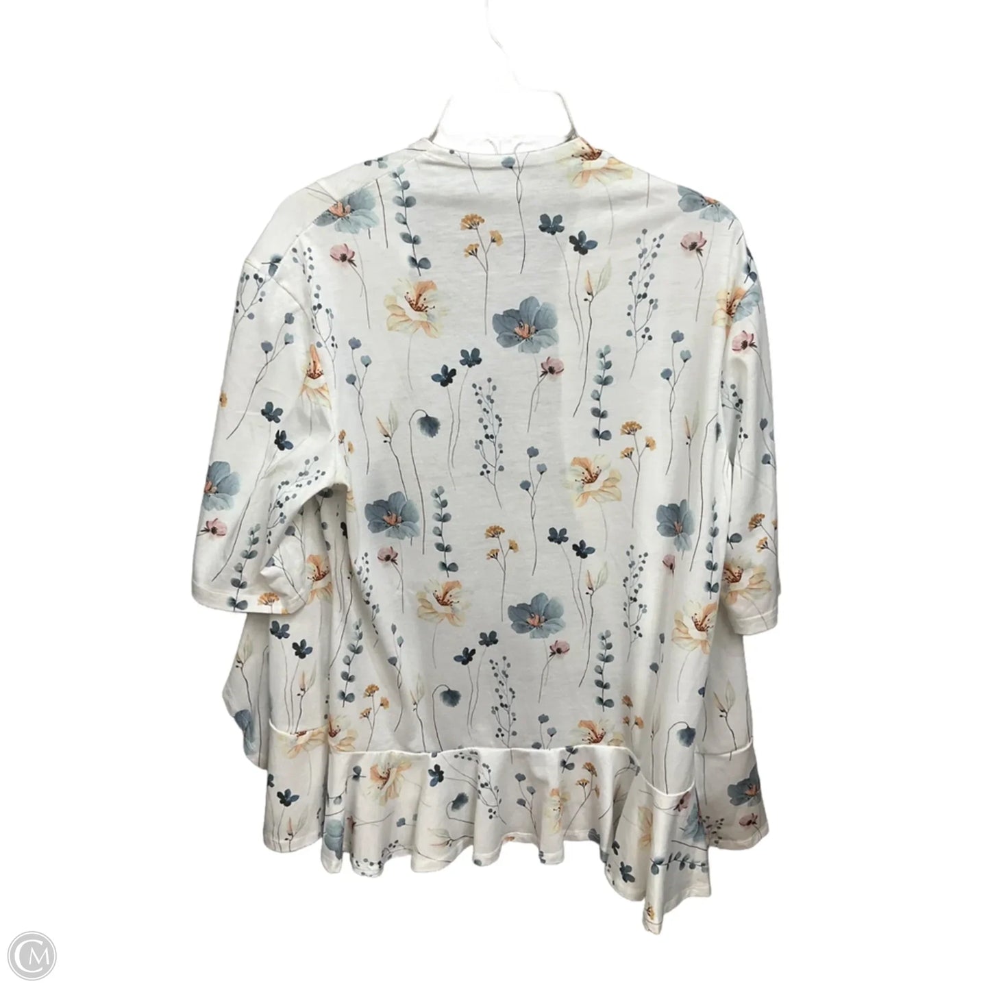 Cardigan By Clothes Mentor In Floral Print, Size: L