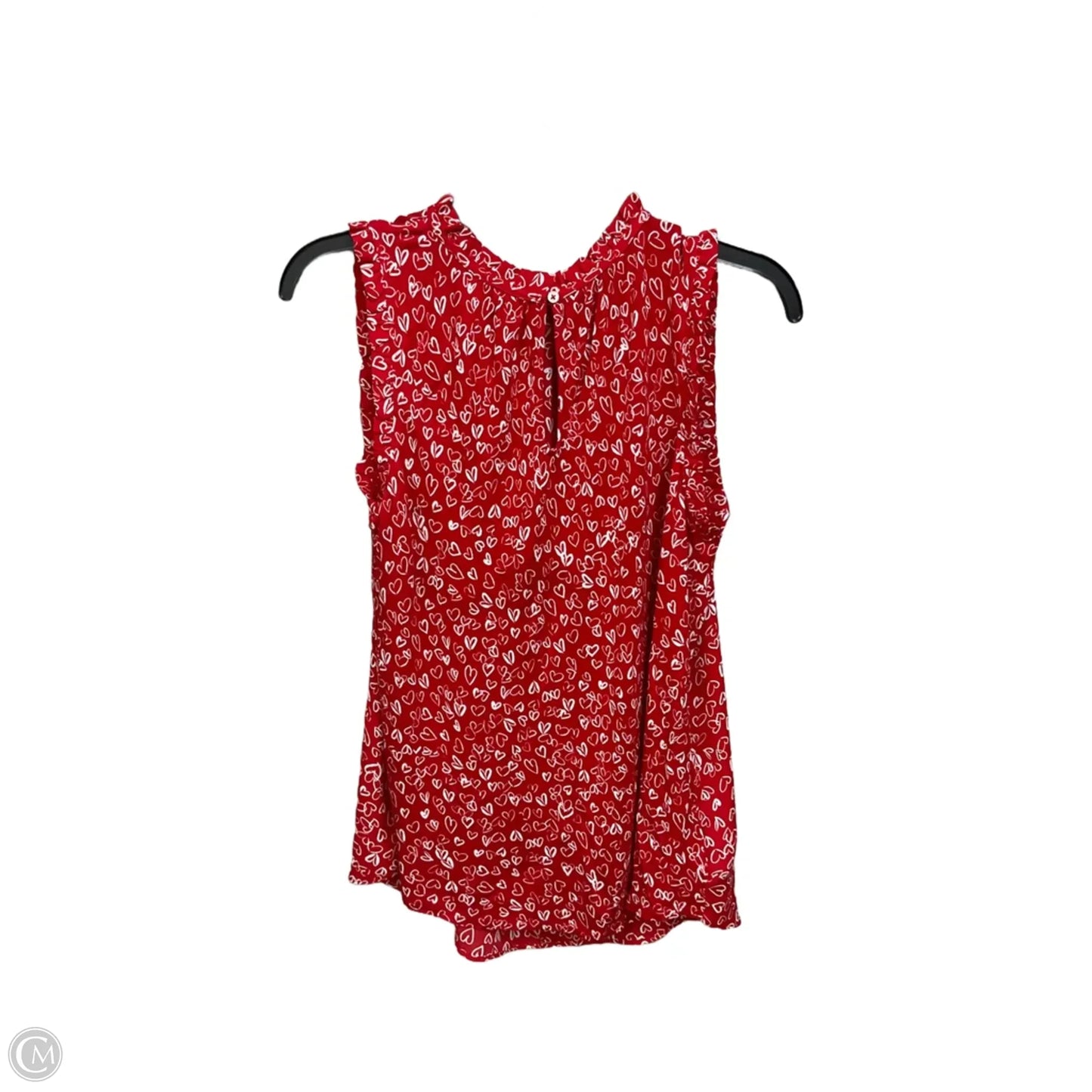 Top Sleeveless By Loft In Red, Size: S