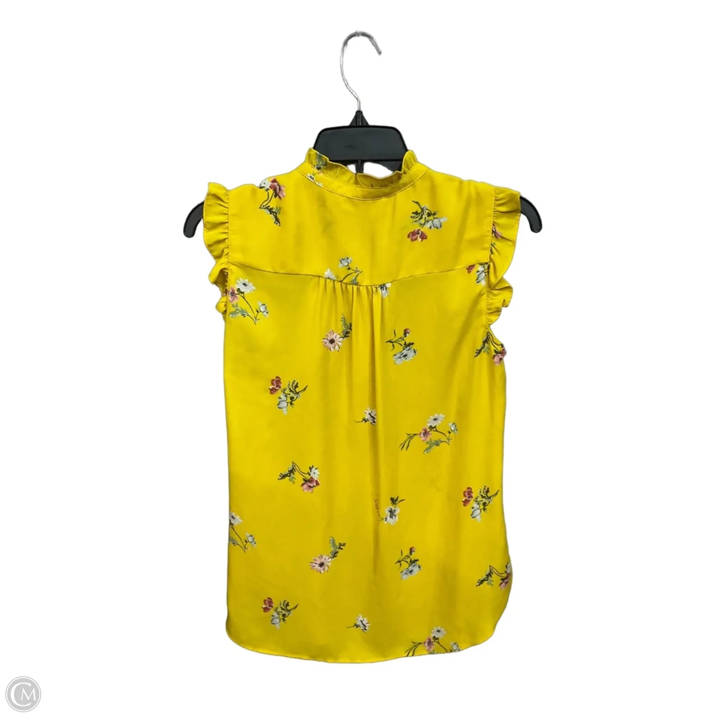 Top Sleeveless By Loft In Yellow, Size: Xs