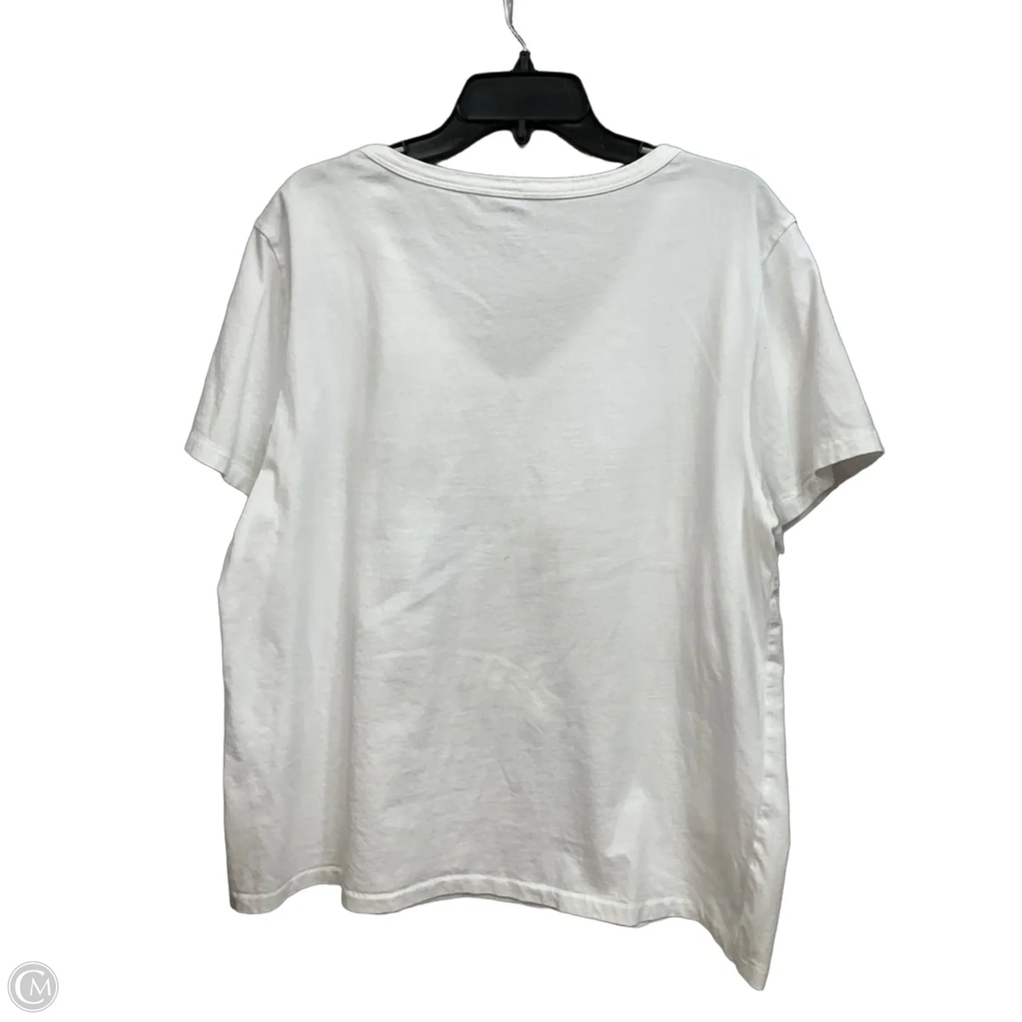 Top Short Sleeve Basic By Gap In White, Size: Xl