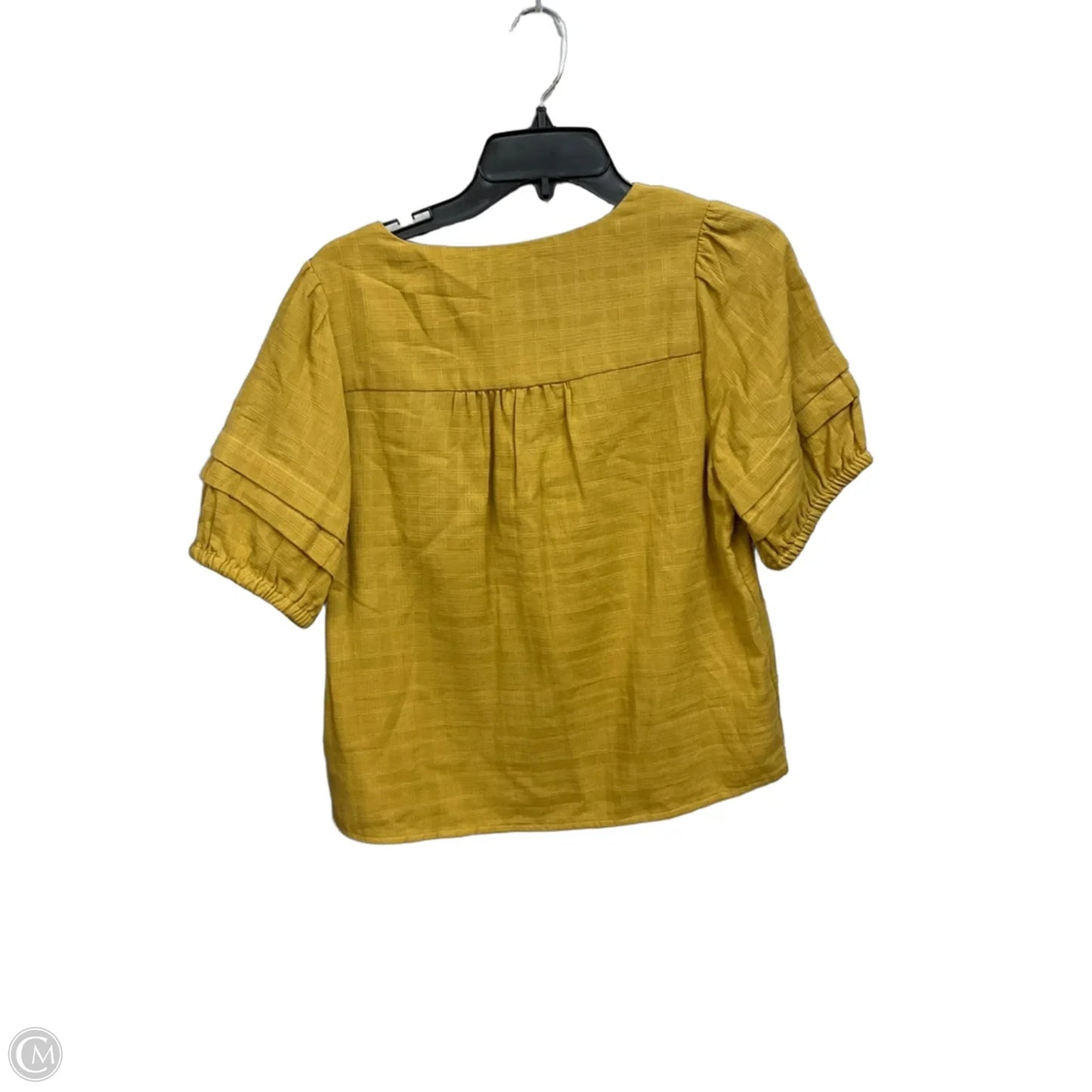 Blouse Short Sleeve By Madewell In Green, Size: S