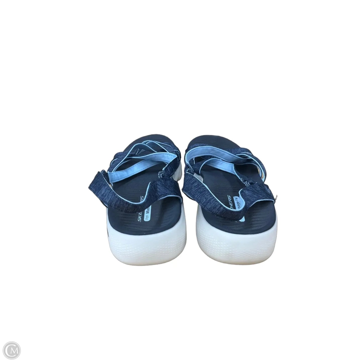 Sandals Flats By Skechers In Blue, Size: 10