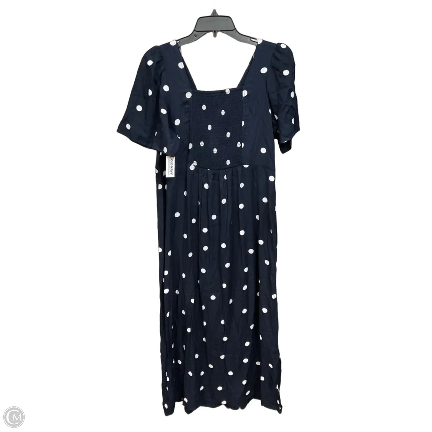 Dress Casual Maxi By Old Navy In Polkadot Pattern, Size: L