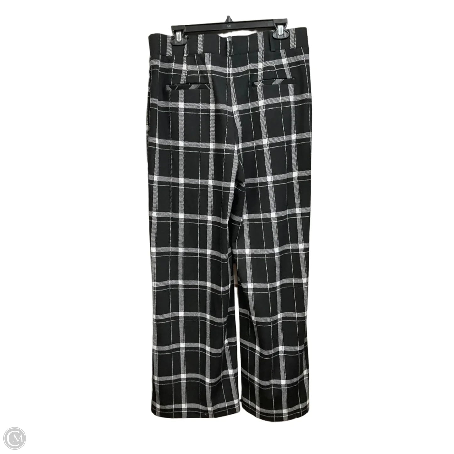 Pants Set 2pc By Cato In Black & White, Size: L