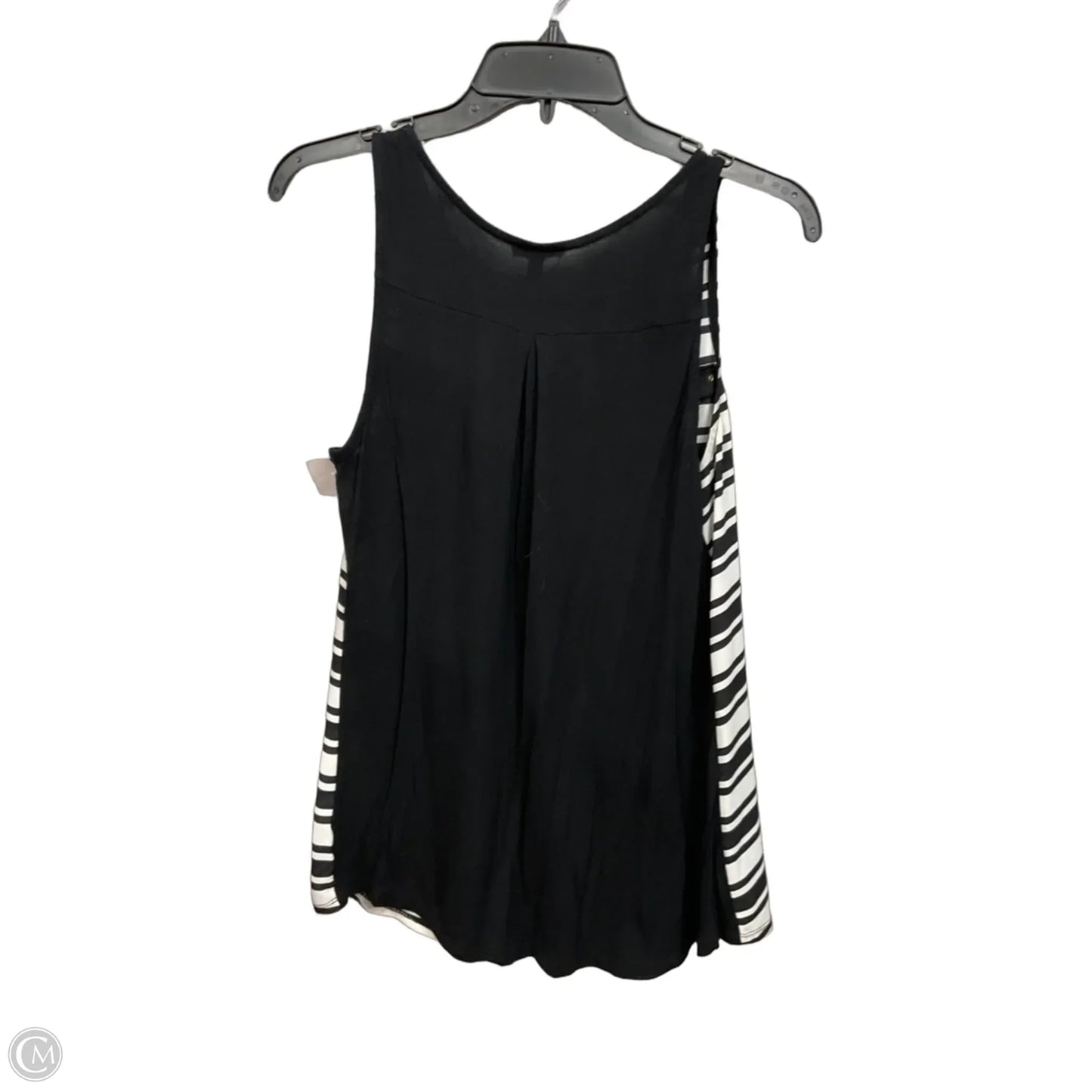 Top Sleeveless By Express In Black & White, Size: M