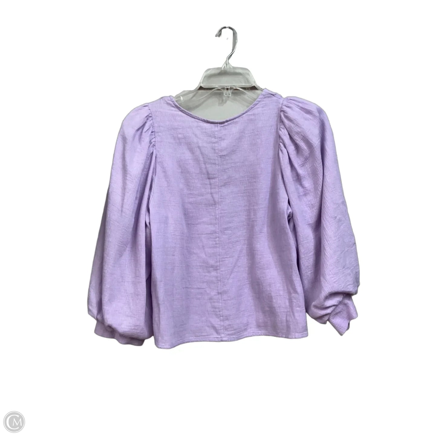 Top Long Sleeve By A New Day In Purple, Size: Xs