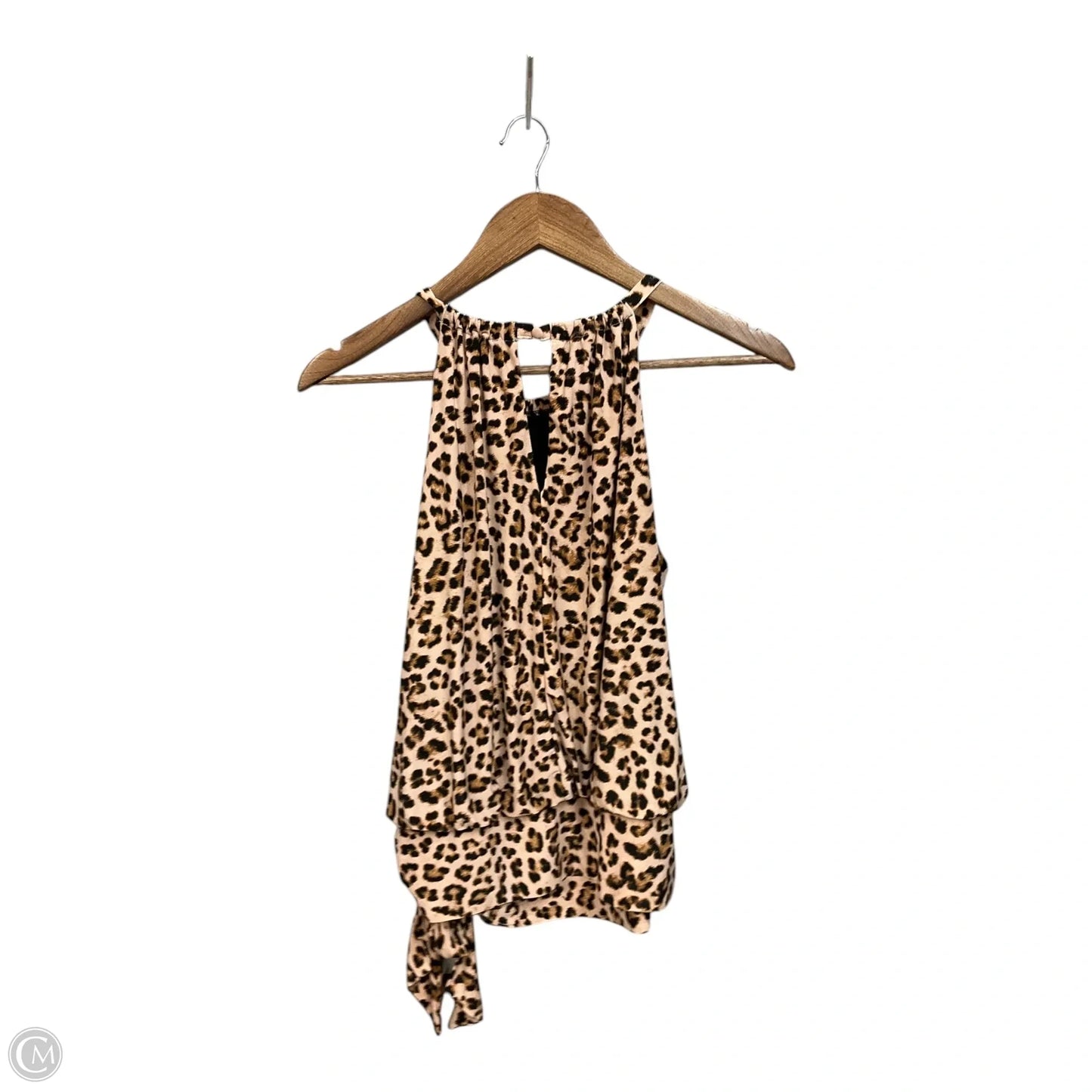 Top Sleeveless By Inc In Animal Print, Size: M
