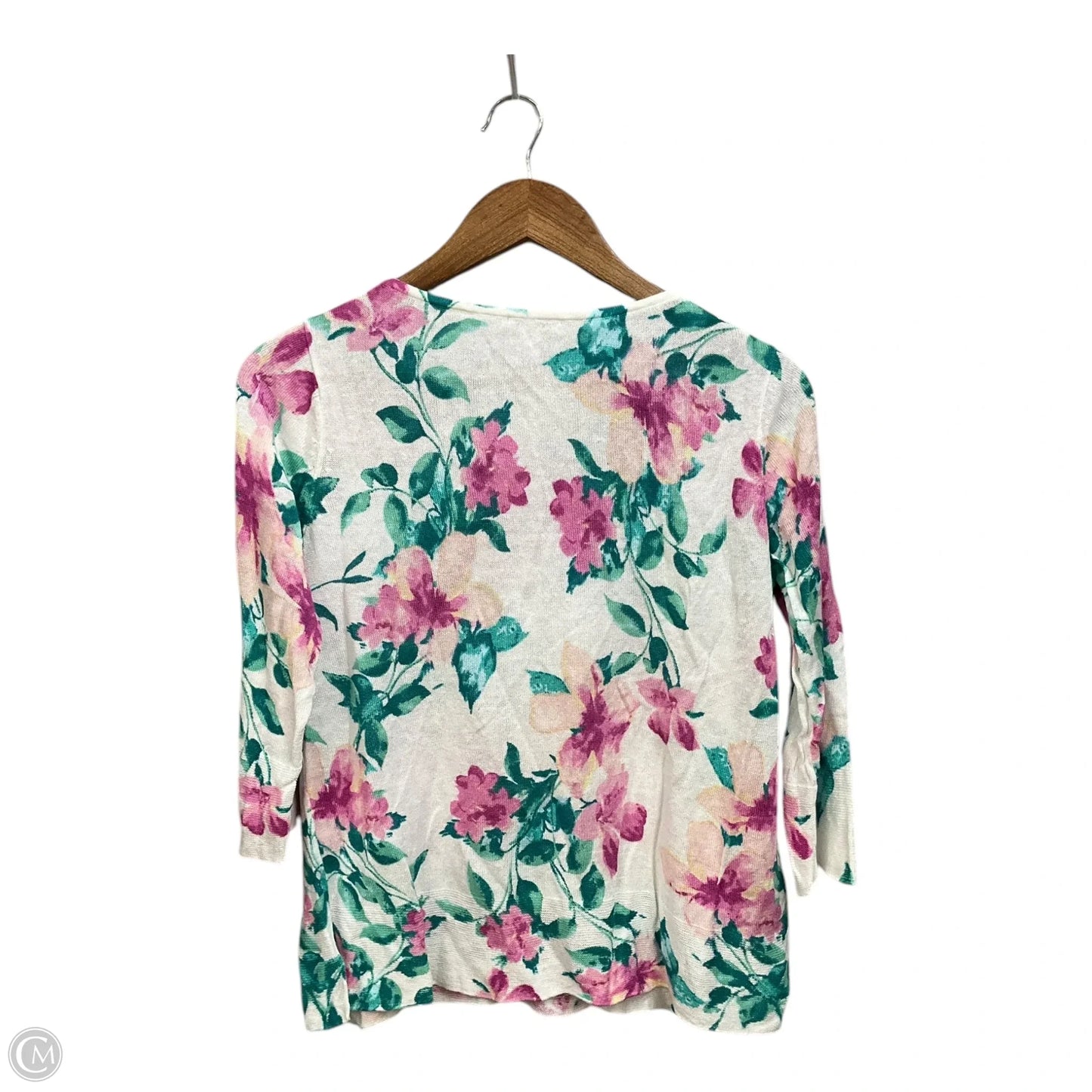 Top Long Sleeve By J. Jill In Floral Print, Size: S