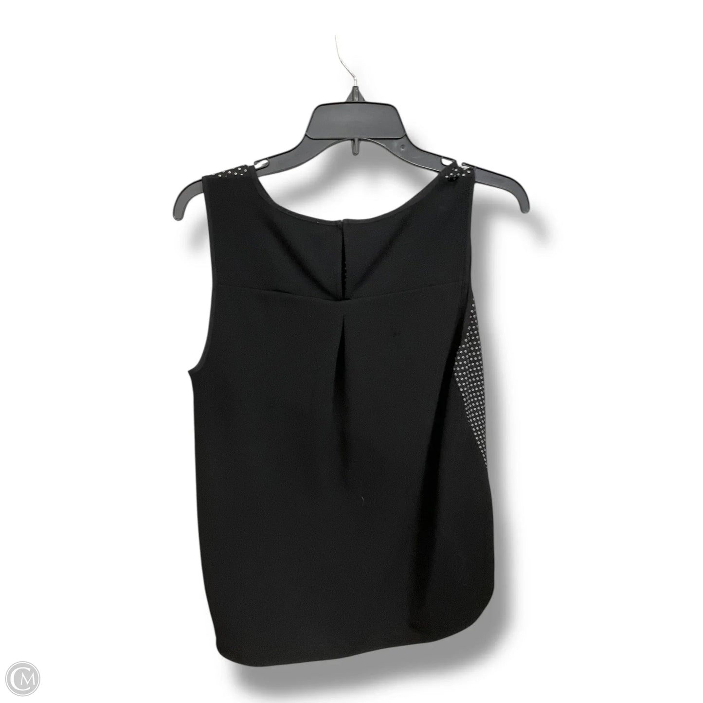 Top Sleeveless By Loft In Black & White, Size: M
