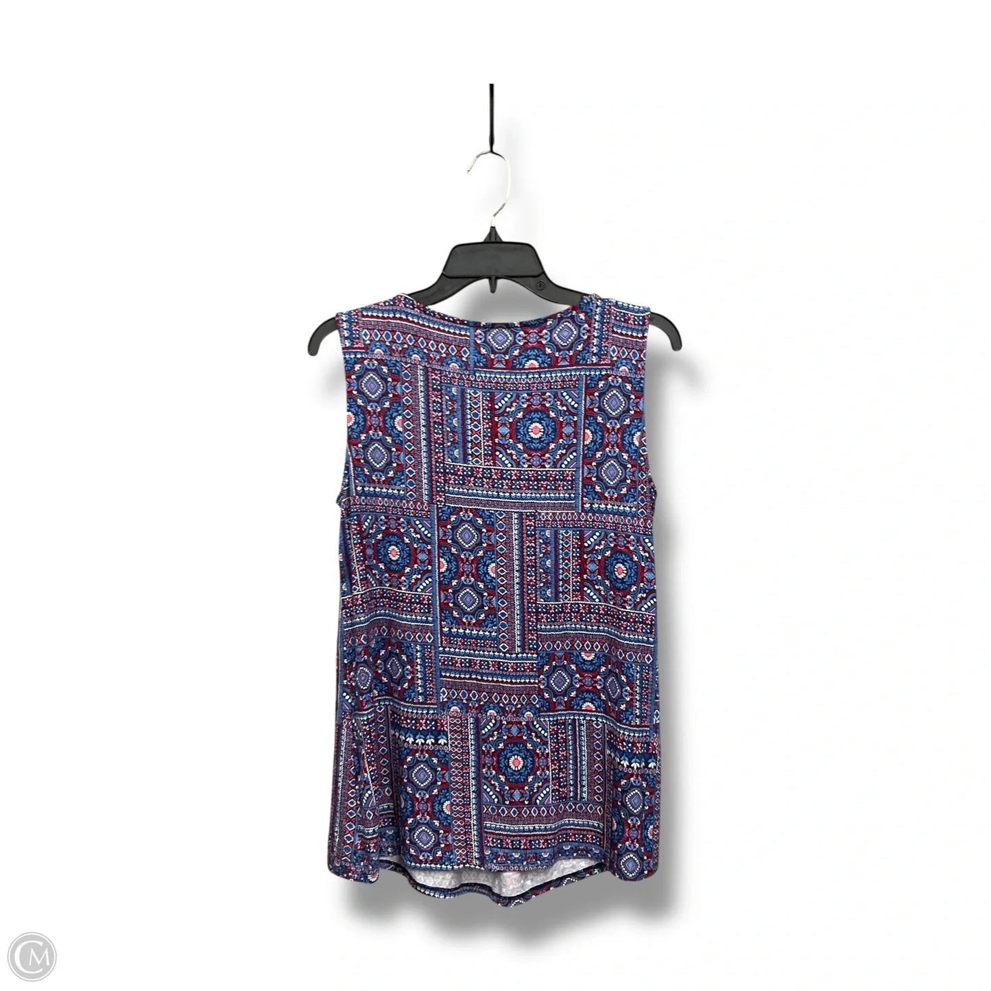 Top Sleeveless By Croft And Barrow In Blue, Size: M
