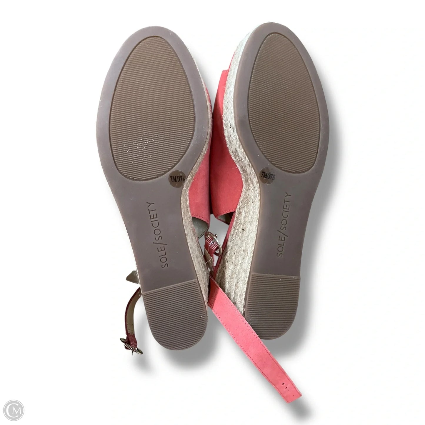 Sandals Heels Wedge By Sole Society In Pink, Size: 7