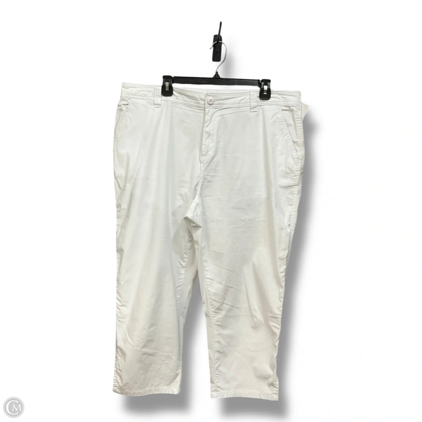 Capris By Style And Company In White, Size: 18