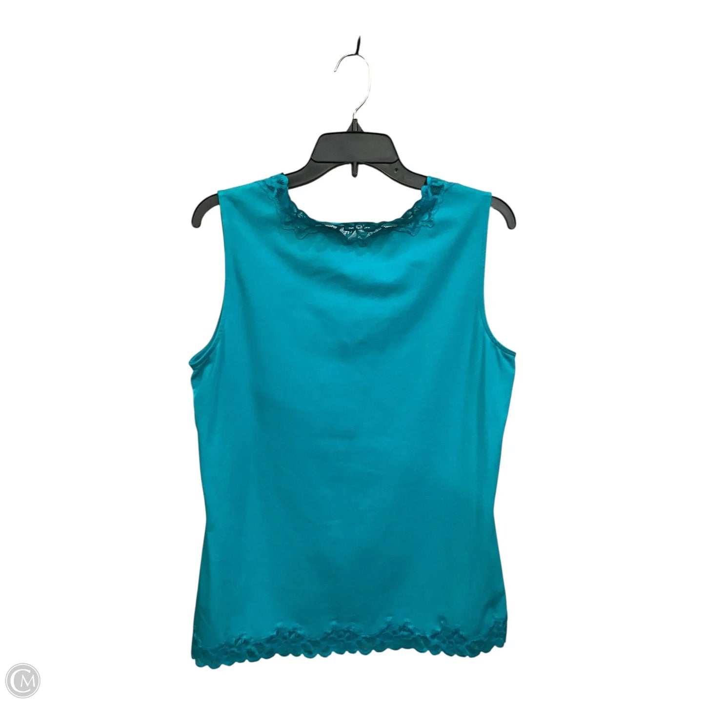 Top Sleeveless By Coldwater Creek In Green, Size: L