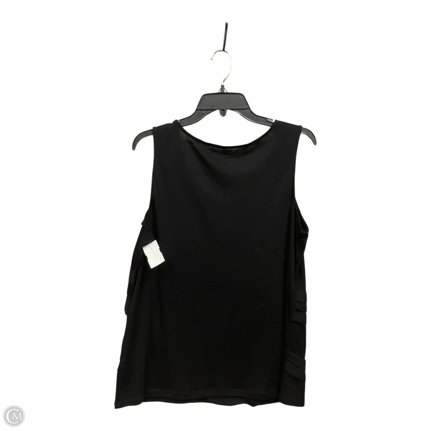Top Sleeveless By Coldwater Creek In Black, Size: L