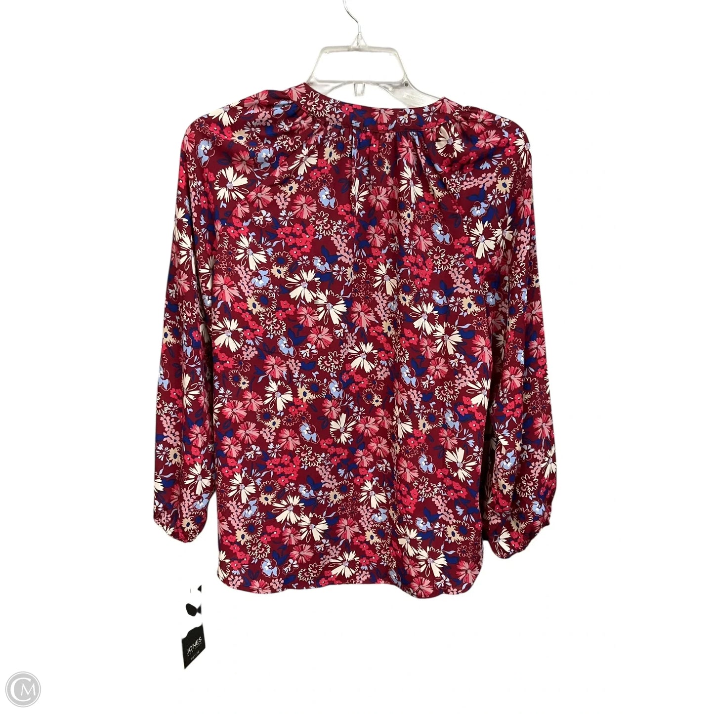 Blouse Long Sleeve By Jones New York In Floral Print, Size: Sp
