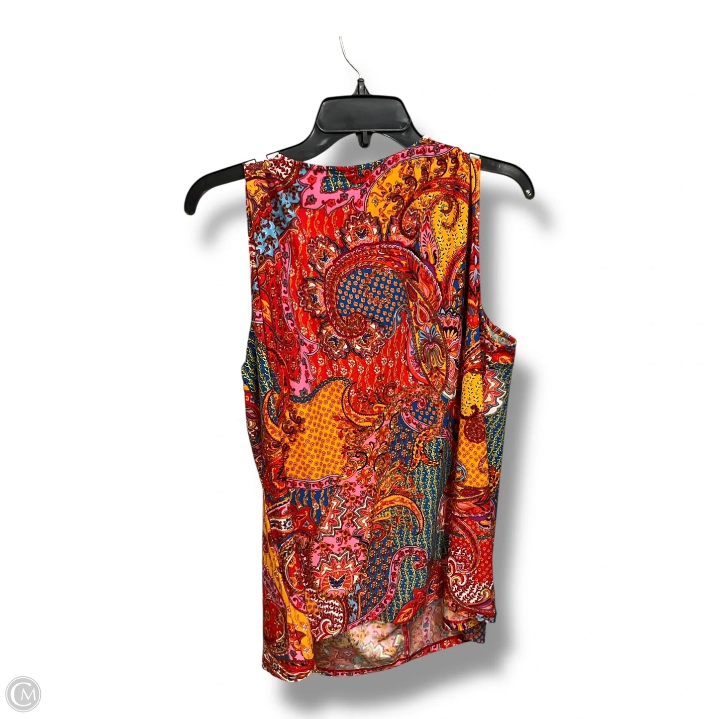 Top Sleeveless By Attitude In Multi-colored, Size: Xl