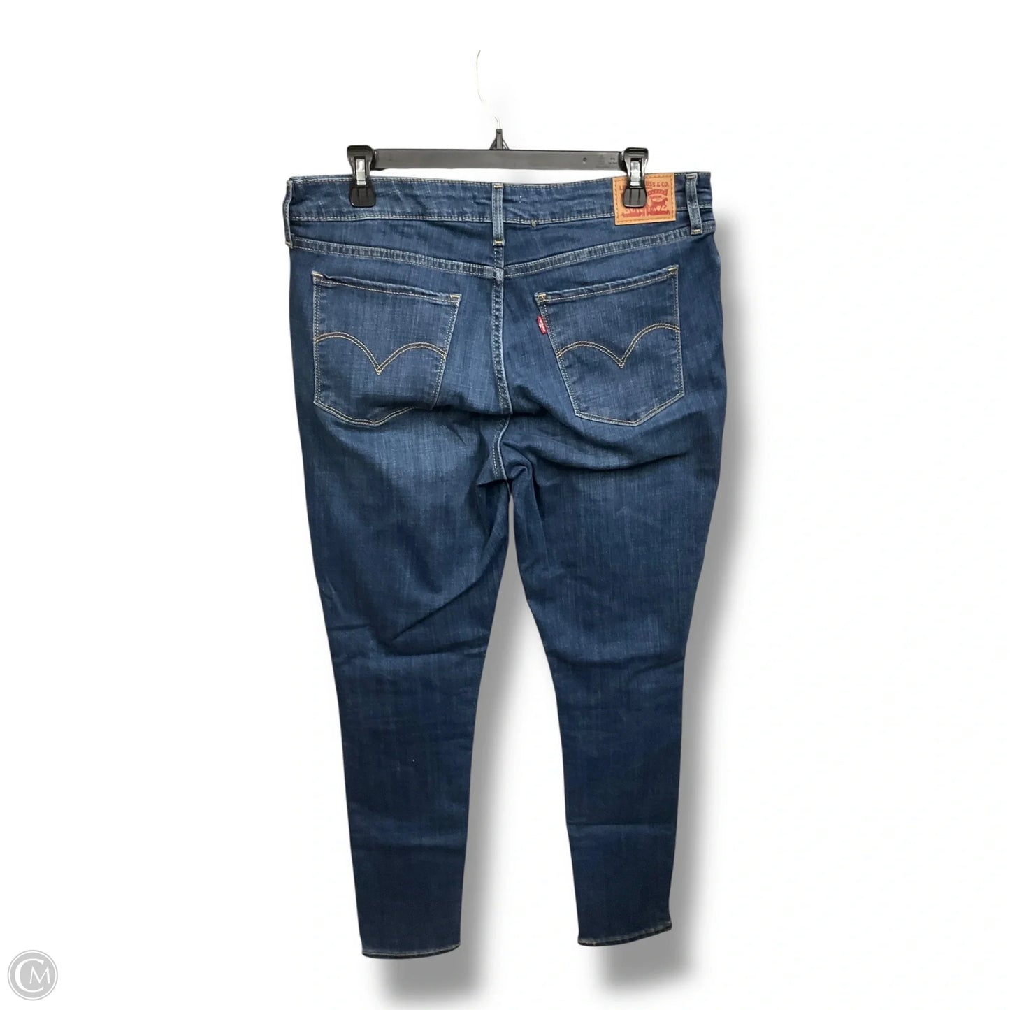 Jeans Skinny By Levis In Blue Denim, Size: 10