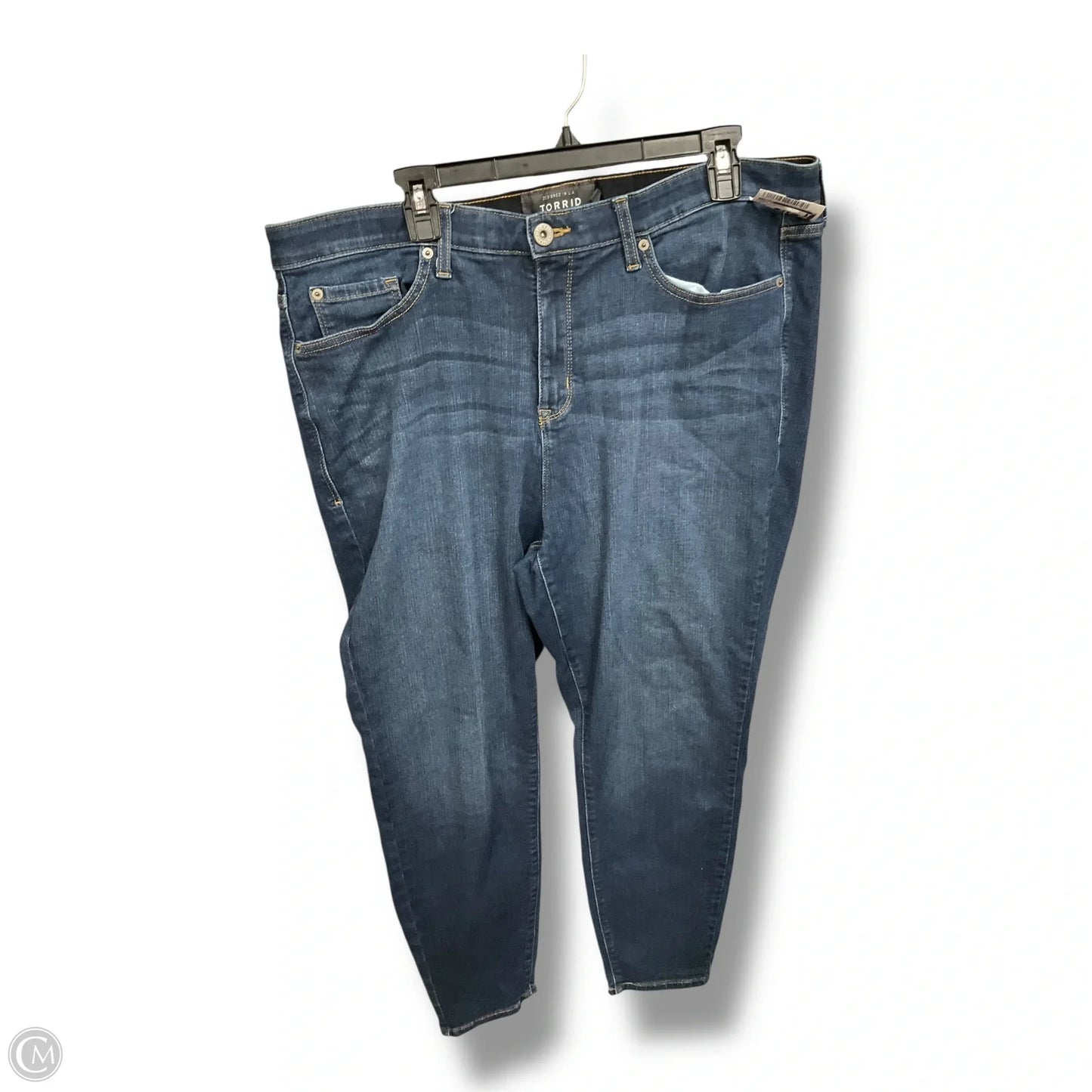 Jeans Straight By Torrid In Blue Denim, Size: 22