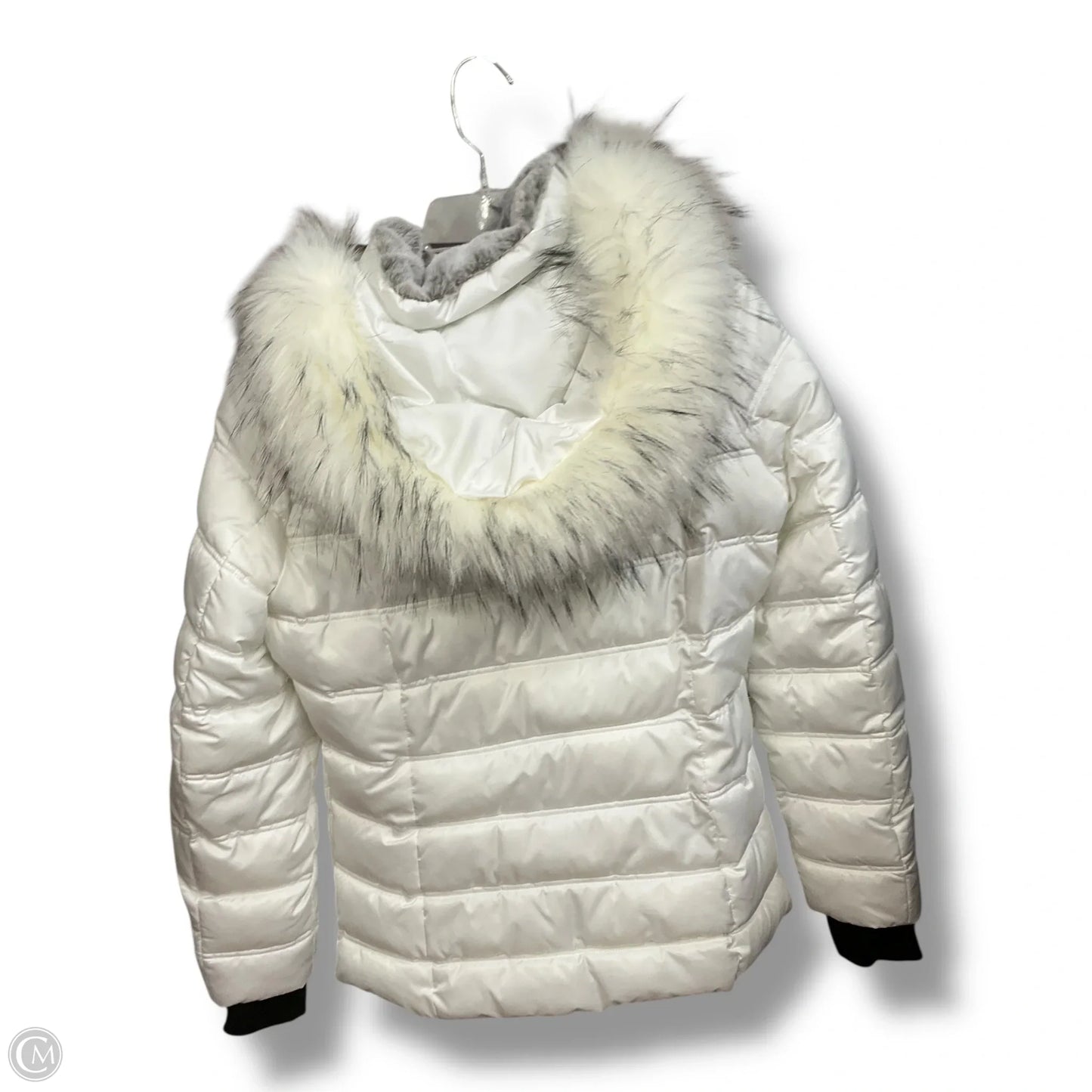 Coat Puffer & Quilted By Nautica In White, Size: M