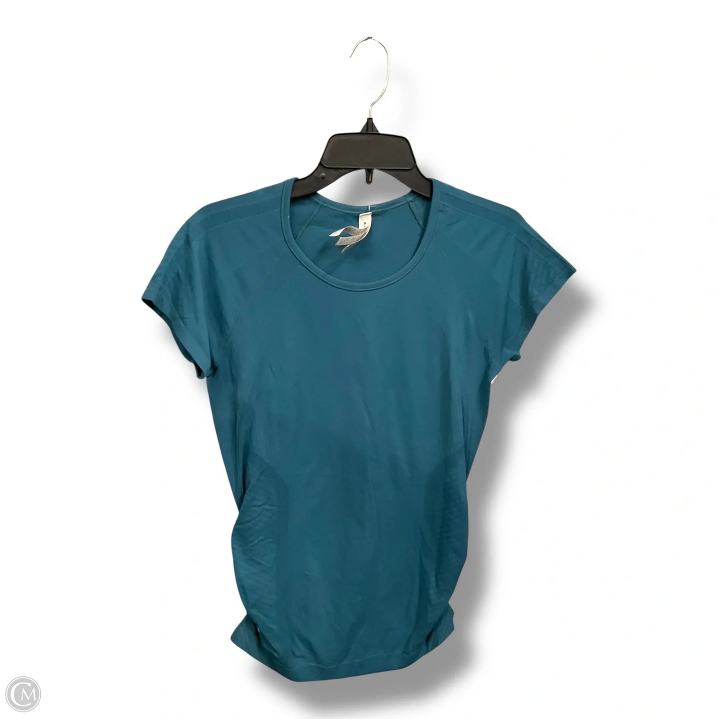 Athletic Top Short Sleeve By Athleta In Green, Size: M