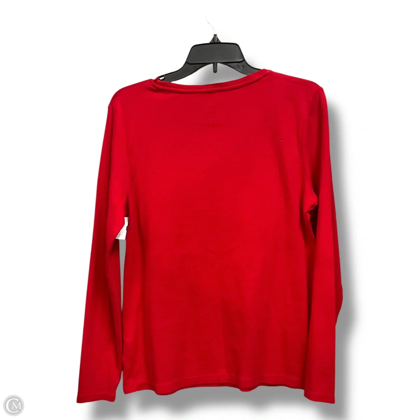 Top Long Sleeve By Croft And Barrow In Red, Size: M
