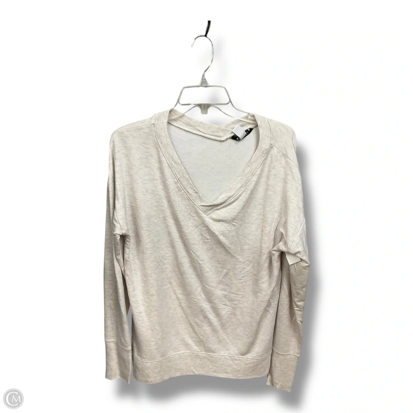Athletic Top Long Sleeve Collar By Athleta In Grey, Size: M