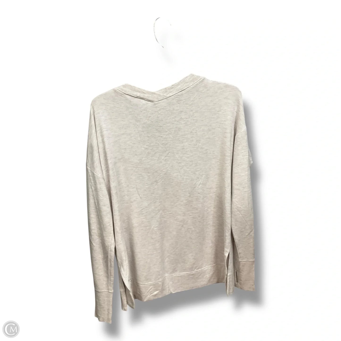 Athletic Top Long Sleeve Collar By Athleta In Grey, Size: M