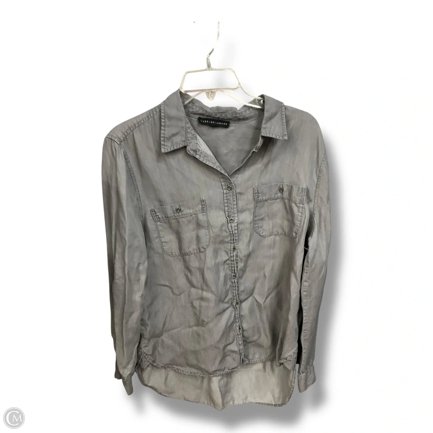 Top Long Sleeve By Jane And Delancey In Grey, Size: L