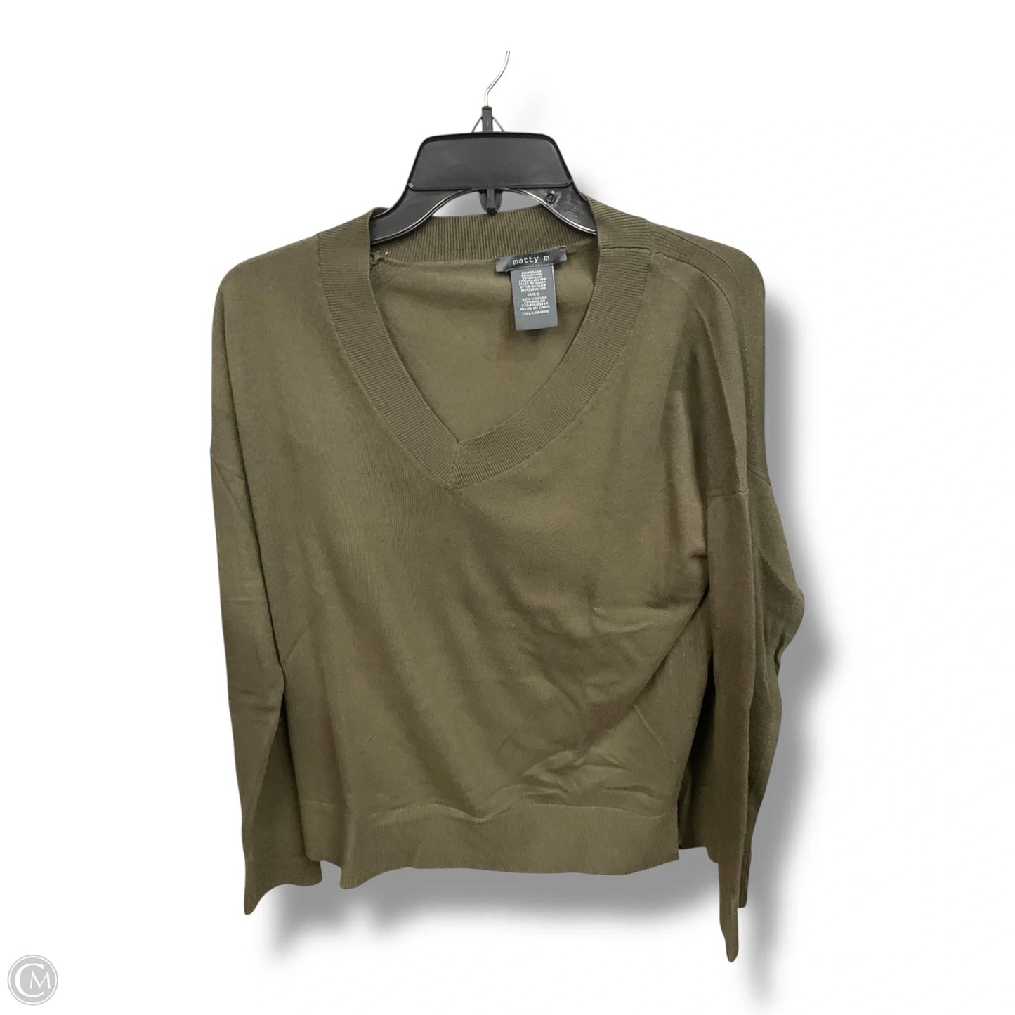 Top Long Sleeve By Matty M In Green, Size: L