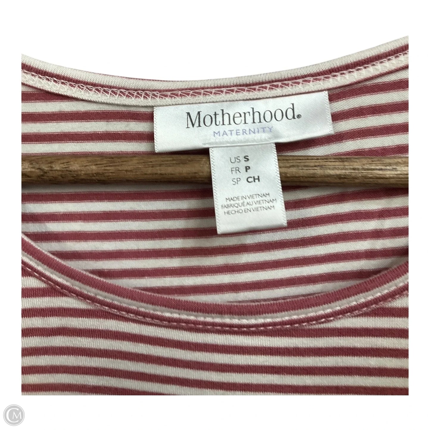 Maternity Top Short Sleeve By Motherhood, Size: S