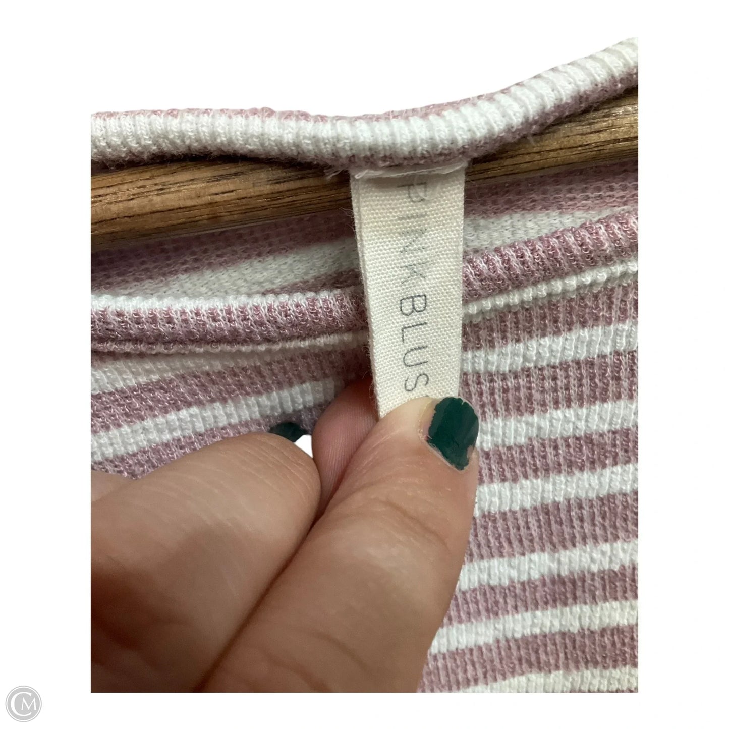 Maternity Top Long Sleeve By Pink Blush, Size: S