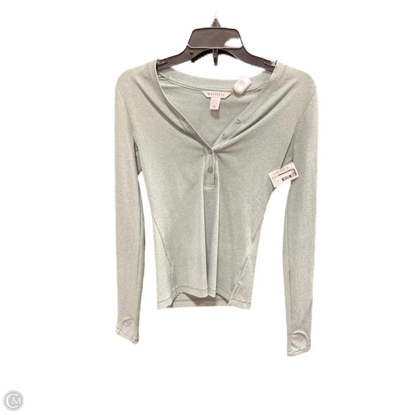 Athletic Top Long Sleeve Crewneck By Athleta In Blue, Size: Xxs