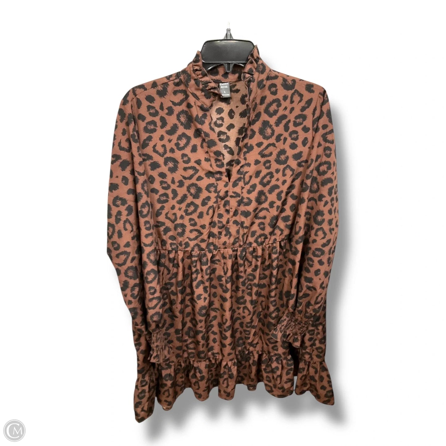 Dress Casual Midi By Emery Rose In Animal Print, Size: L