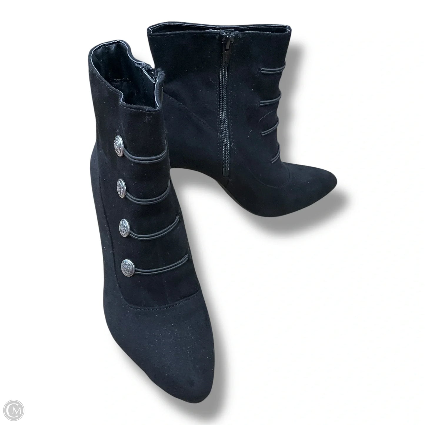 Boots Ankle Heels By Rialto In Black, Size: 9