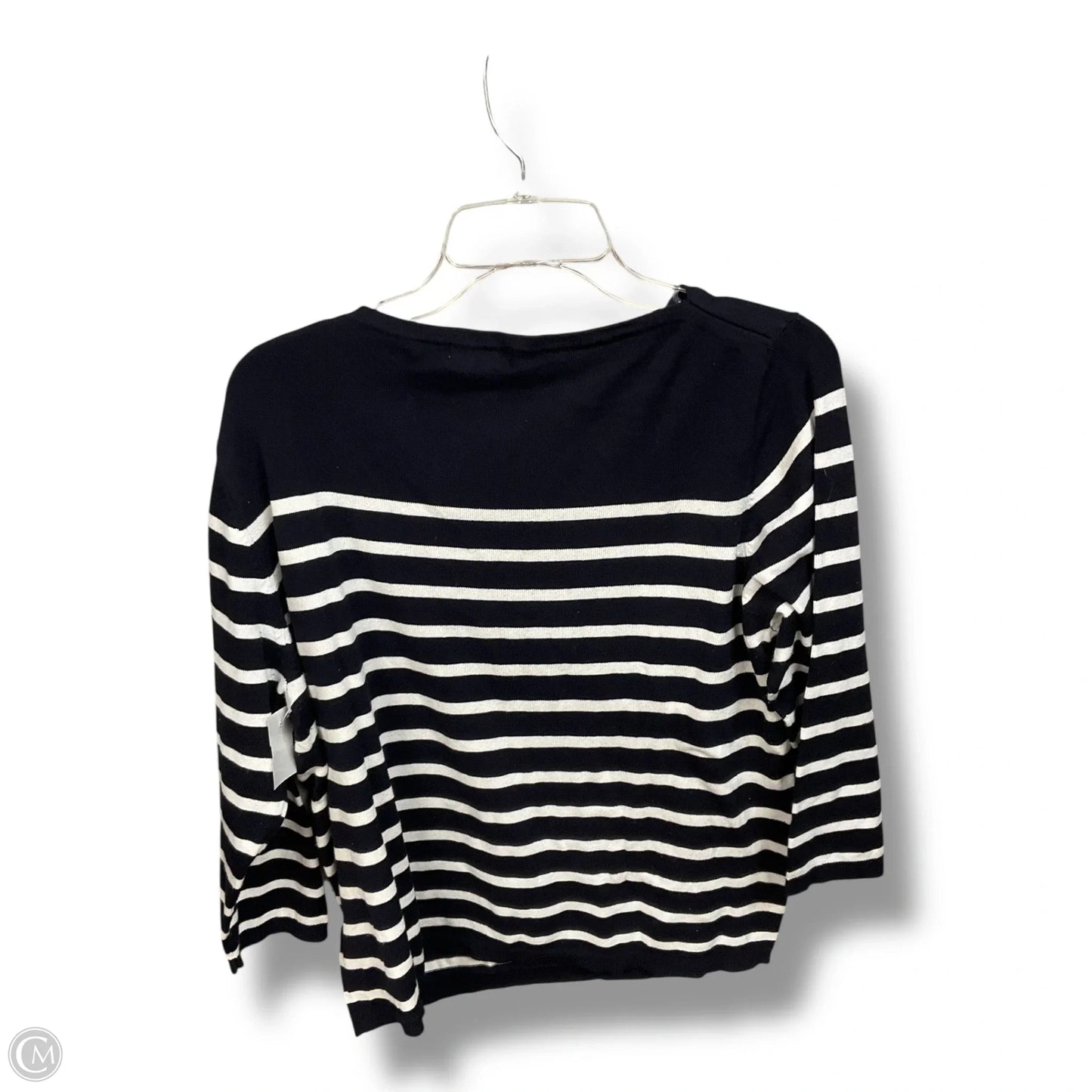 Top Long Sleeve By H&m In Striped Pattern, Size: Xl