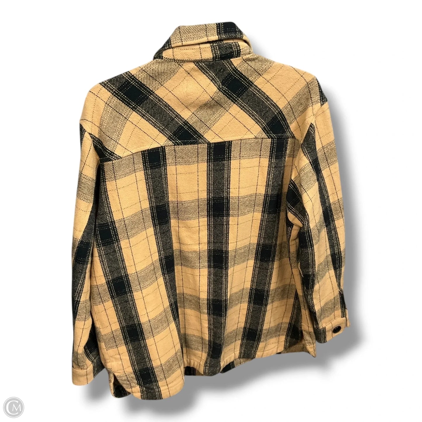 Jacket Shirt By Lucky Brand In Brown, Size: Sp