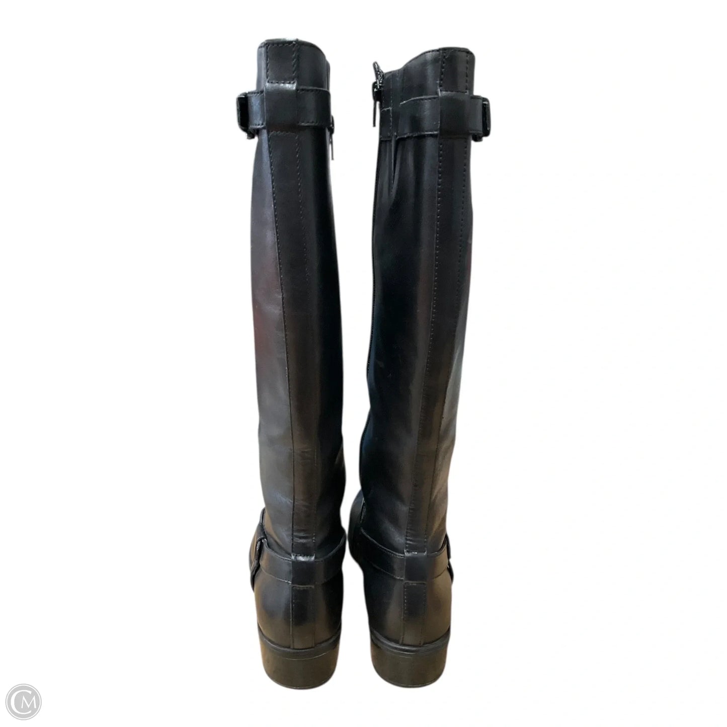 Boots Knee Heels By Ralph Lauren In Black, Size: 9.5