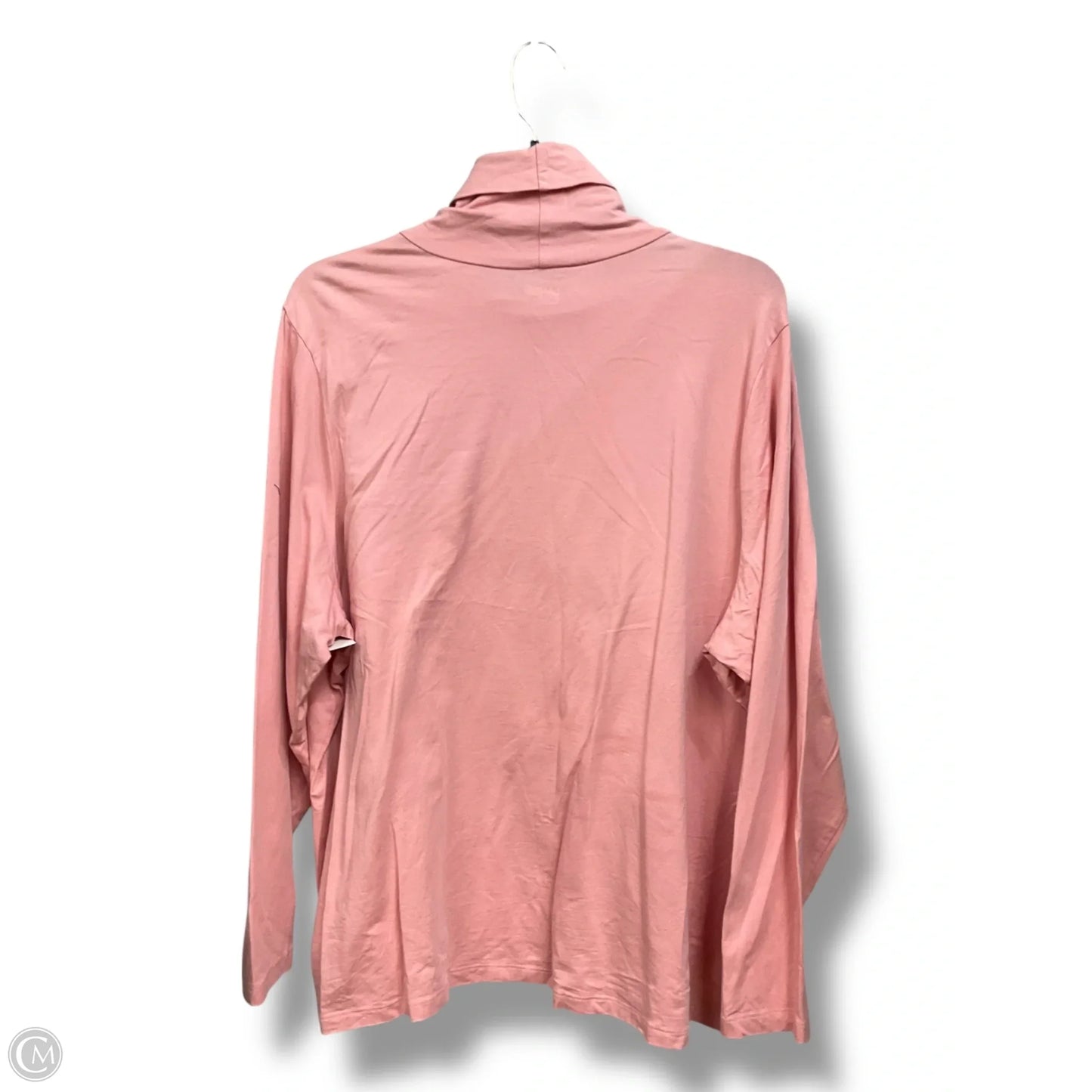 Top Long Sleeve Basic By Lands End In Pink, Size: 3x