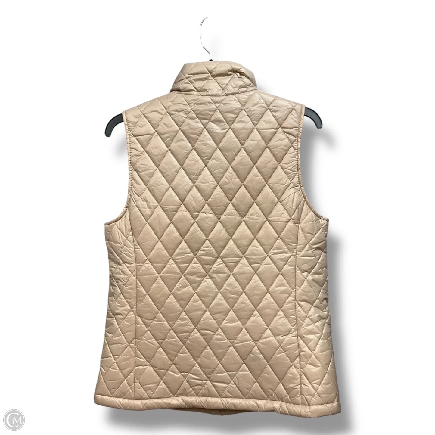 Vest Puffer & Quilted By Time And Tru In Cream, Size: Xs