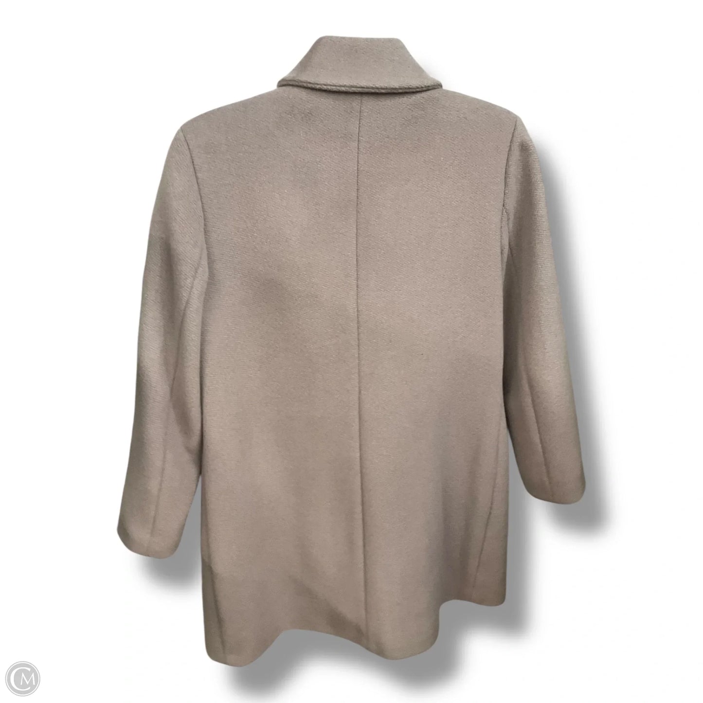 Coat Wool By Calvin Klein In Grey, Size: S