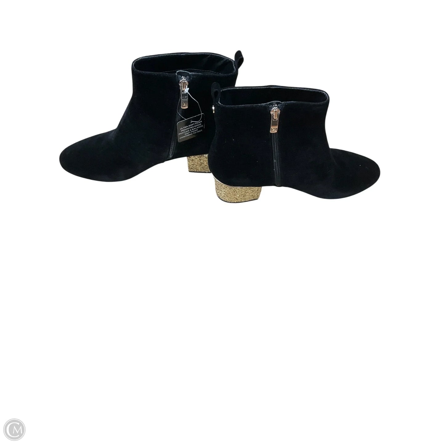 Boots Ankle Heels By Liz Claiborne In Black, Size: 9