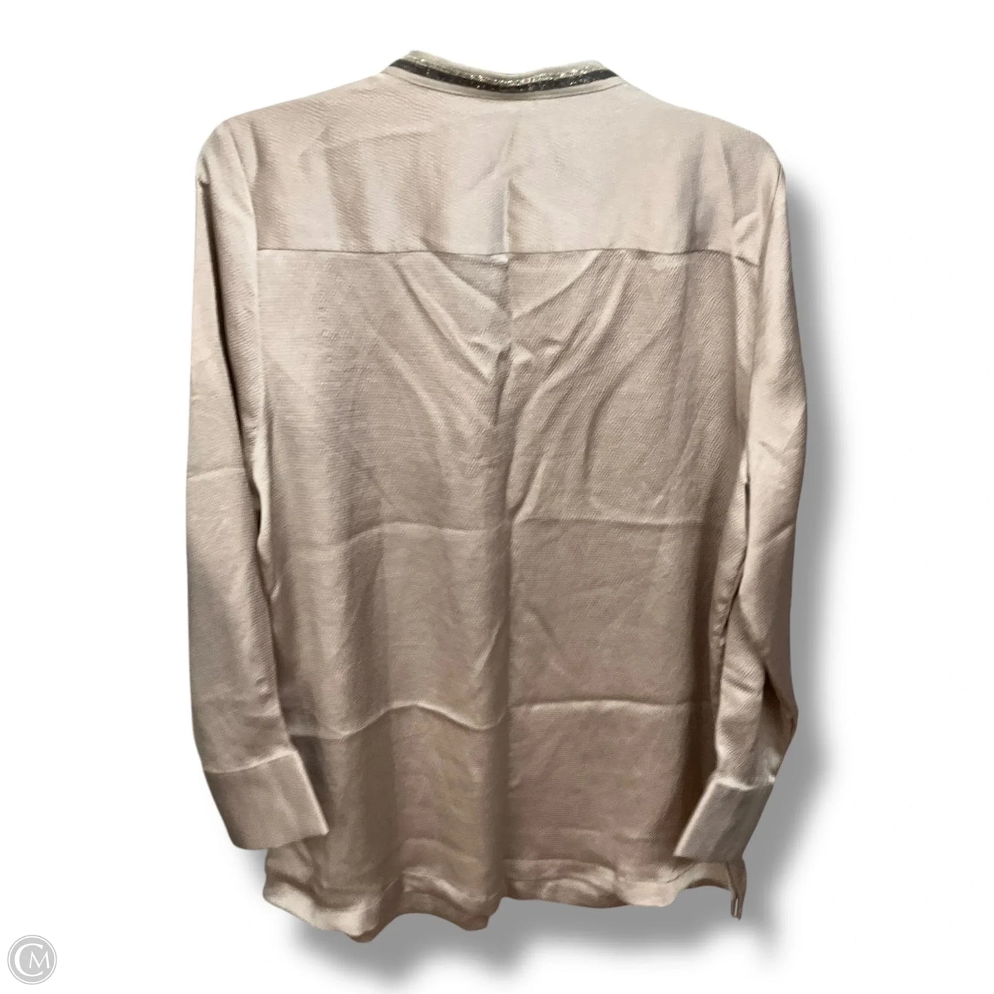 Top Long Sleeve By Chicos In Beige, Size: Osfm