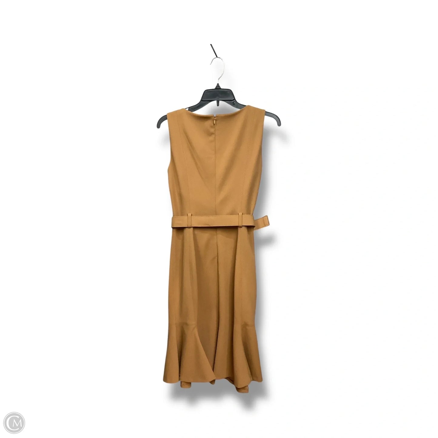 Dress Casual Short By Calvin Klein In Tan, Size: S