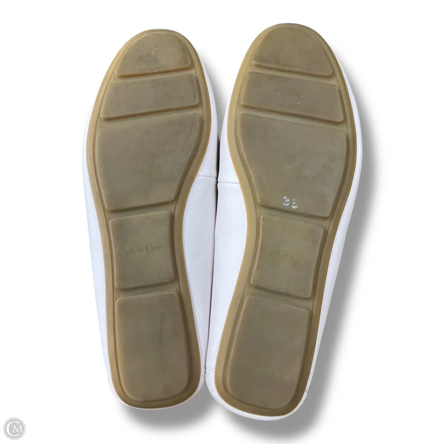 Shoes Flats By Calvin Klein In Cream, Size: 10