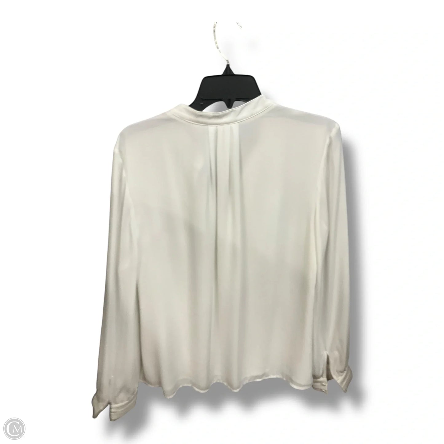 Blouse Long Sleeve By White House Black Market In White, Size: L