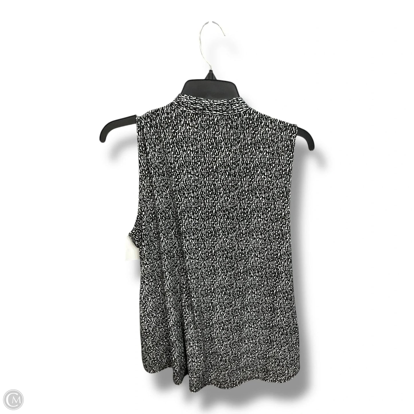 Blouse Sleeveless By White House Black Market In Black & White, Size: L