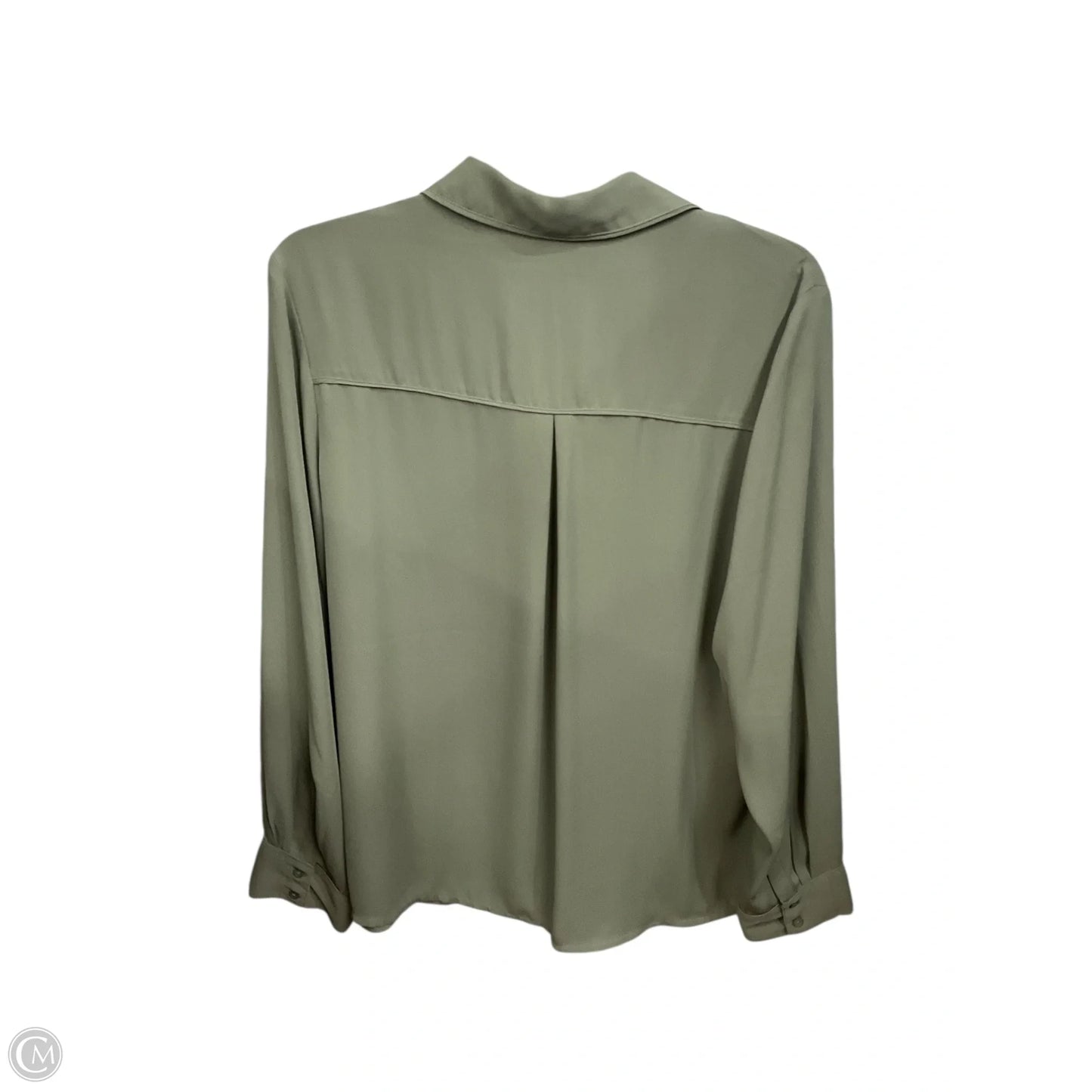 Blouse Long Sleeve By Express In Green, Size: L