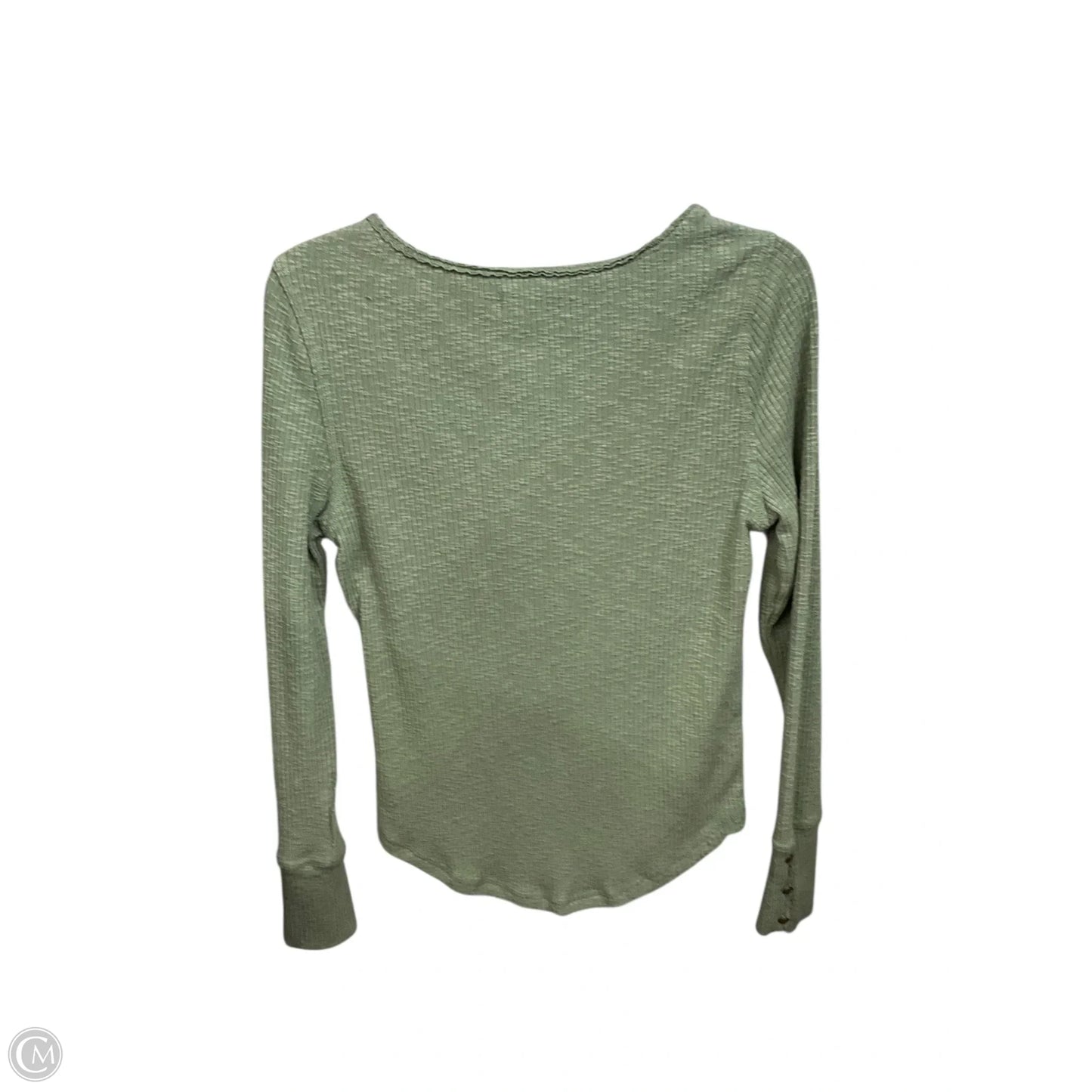 Top Long Sleeve Basic By Lucky Brand In Green, Size: L